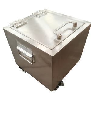 Ligação exterior interna de aço inoxidável caixa protegida para o armazenamento do transporte do isótopo