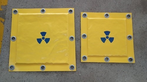 Ligação flexível que protege coberturas para a proteção de radiação em vários campos
