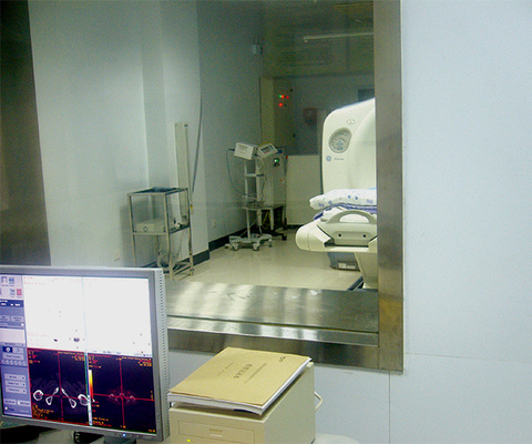 Vidro blindado rico em chumbo de raios X de longa vida útil para medicina nuclear