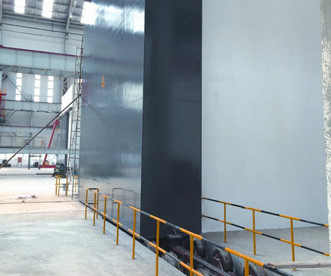 Porta de proteção contra radiação de blindagem de concreto barita personalizada com rolos
