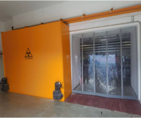 Porta de proteção contra radiação de estrutura de aço acabamento com revestimento em pó ou aço inoxidável altura personalizável altura conforme necessário