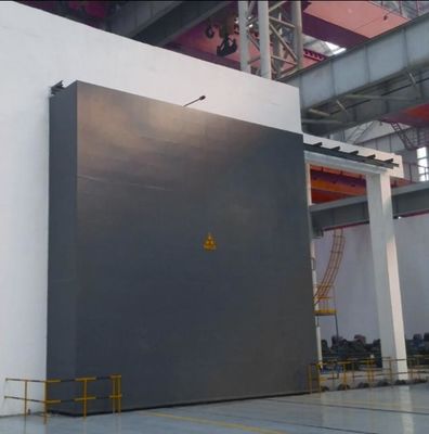 Porta de Proteção contra Radiação em Estrutura de Aço com Acabamento em Pintura Eletrostática Altura Personalizável e Fechadura de Embutir ou Barra Antipânico