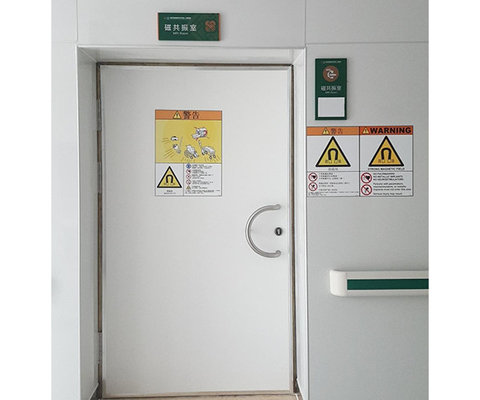 Radiografia Médica Porta de proteção contra radiação de aço com estrutura de aço Construção e função