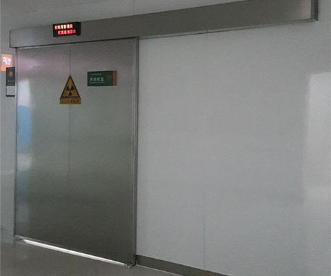 Porta de proteção de chumbo de tamanho personalizado com painel de aço inoxidável para sala de ressonância magnética - certificada CE e ISO9001