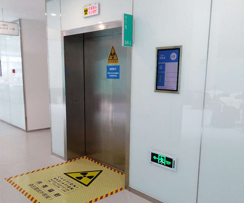 Porta de proteção de chumbo de tamanho personalizado com painel de aço inoxidável para sala de ressonância magnética - certificada CE e ISO9001