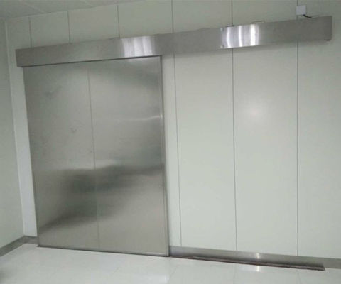 Porta de proteção de chumbo de tamanho personalizado com painel de aço inoxidável para sala de ressonância magnética - certificada CE e ISO9001
