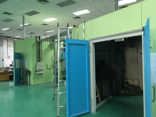 Armazém de blindagem de feixe síncrono com estrutura de montagem modular de blindagem de raios físicos de alta energia e limiar desmontável