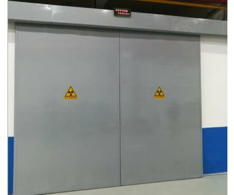 Porta de proteção contra radiações de selos de neoprene ou silicone com altura de 1700 mm-2300 mm e revestimento em pó ou acabamento de aço inoxidável